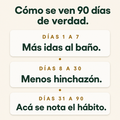 Cómo se ven 90 días de verdad: días 1 a 7, 8 a 30 y 31 a 90