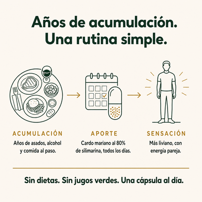 Años de acumulación, una rutina simple: acumulación, aporte y sensación